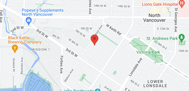 map of 267-269 W 5TH STREET